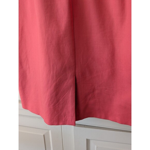 J Crew Womens Coral Pink Sheath Dress Size 12 Sleeveless Lined Zip Back - Picture 5 of 12